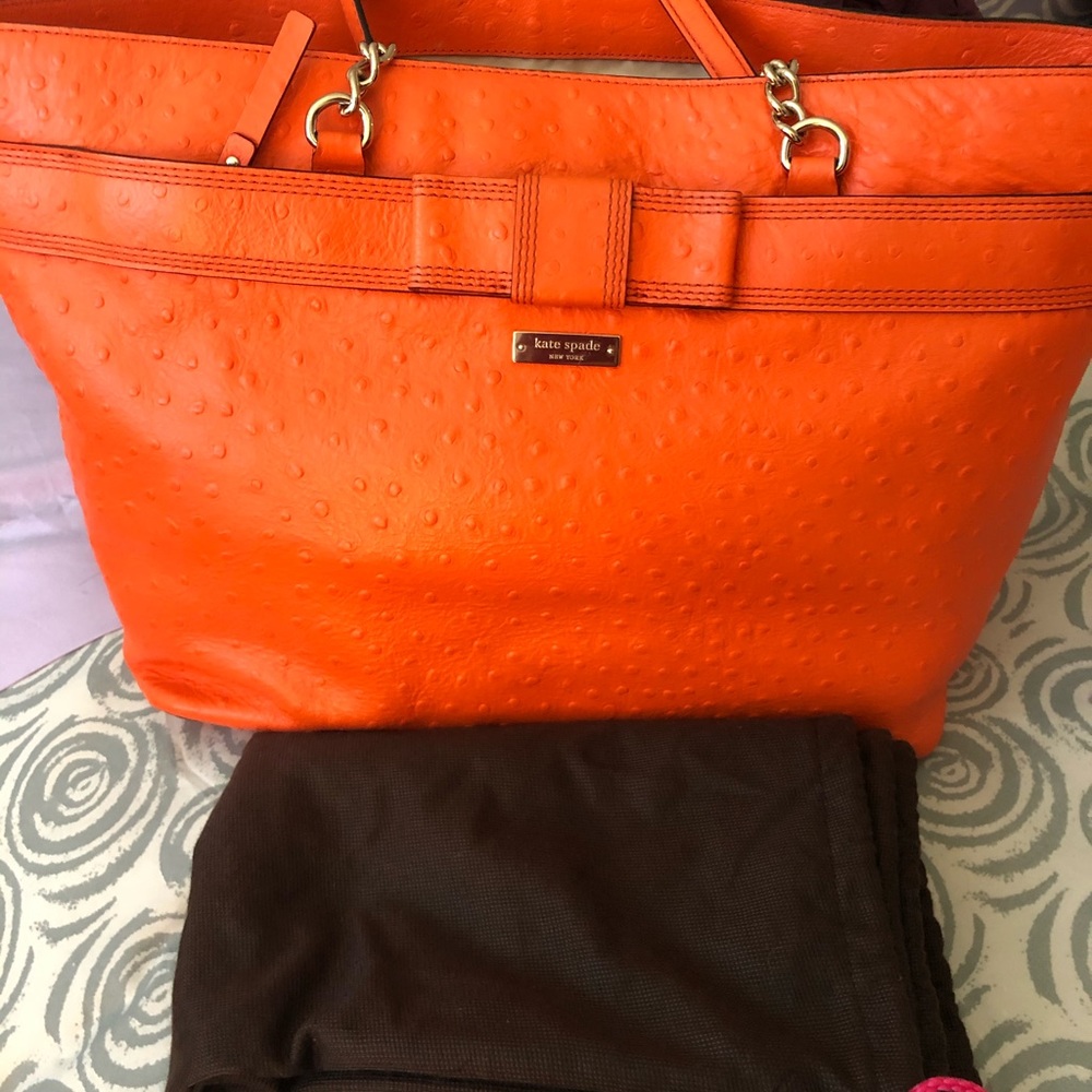 Kate Spade Ostrich Tote Bag